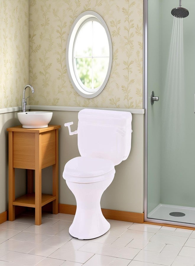 Jizlan White Toilet Dollhouse Miniature Furniture Vintage Bathroom Model Toilet Pretend Dollhouse Accessories - Image 5